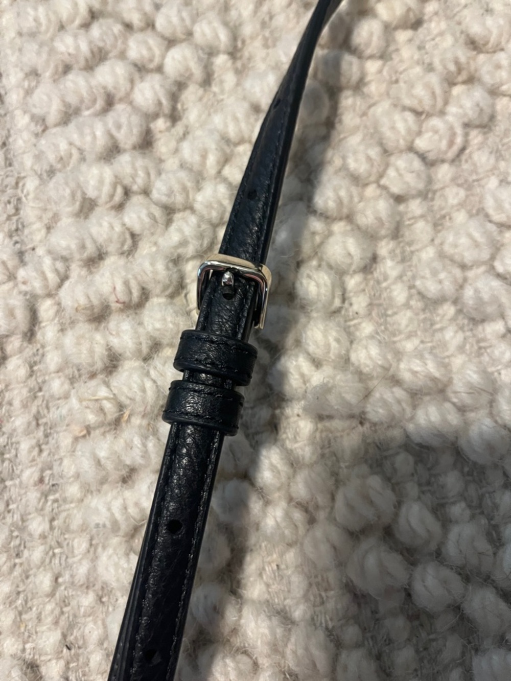 Kate Spade Leila Mini Flap Pebbled leather Black Crossbody Like New Condition - Picture 7 of 12